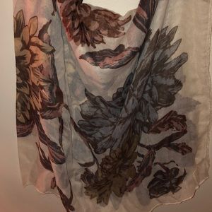 Autumnal floral scarf